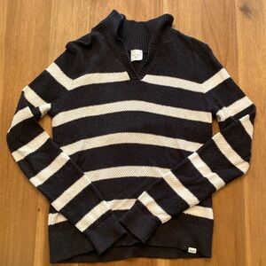 Abercrombie Kids black and white mock neck knot sweater. 15/16